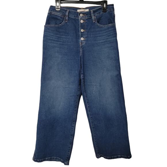 Levi's Denim - Levi's 30 Mile High‎ Cropped Wide Leg Jeans